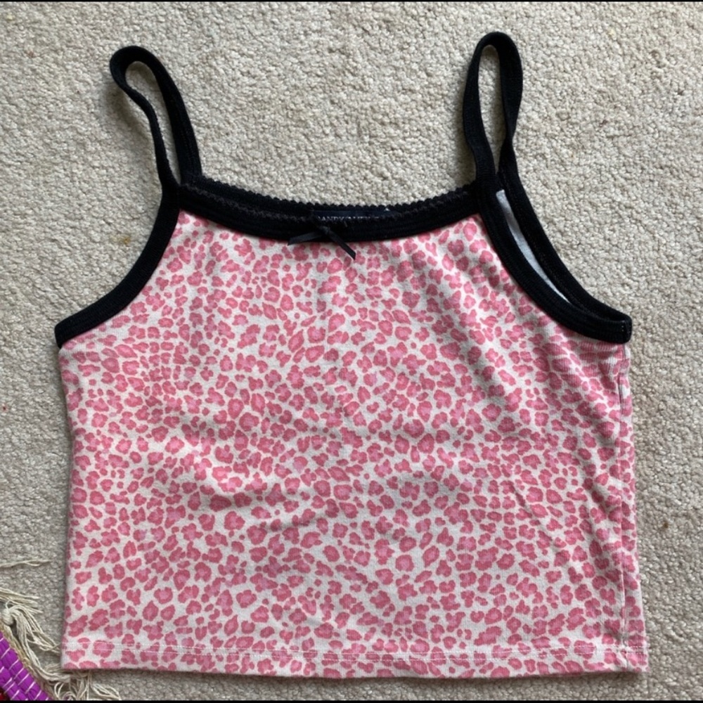 super rare brandy  pink cheetah belle tank!